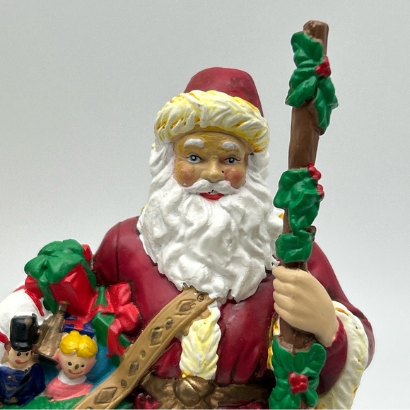 Vtg 1998 Mr Christmas Collectable Dome Santa Clause Rotating Music Box Works - Picture 7 of 15